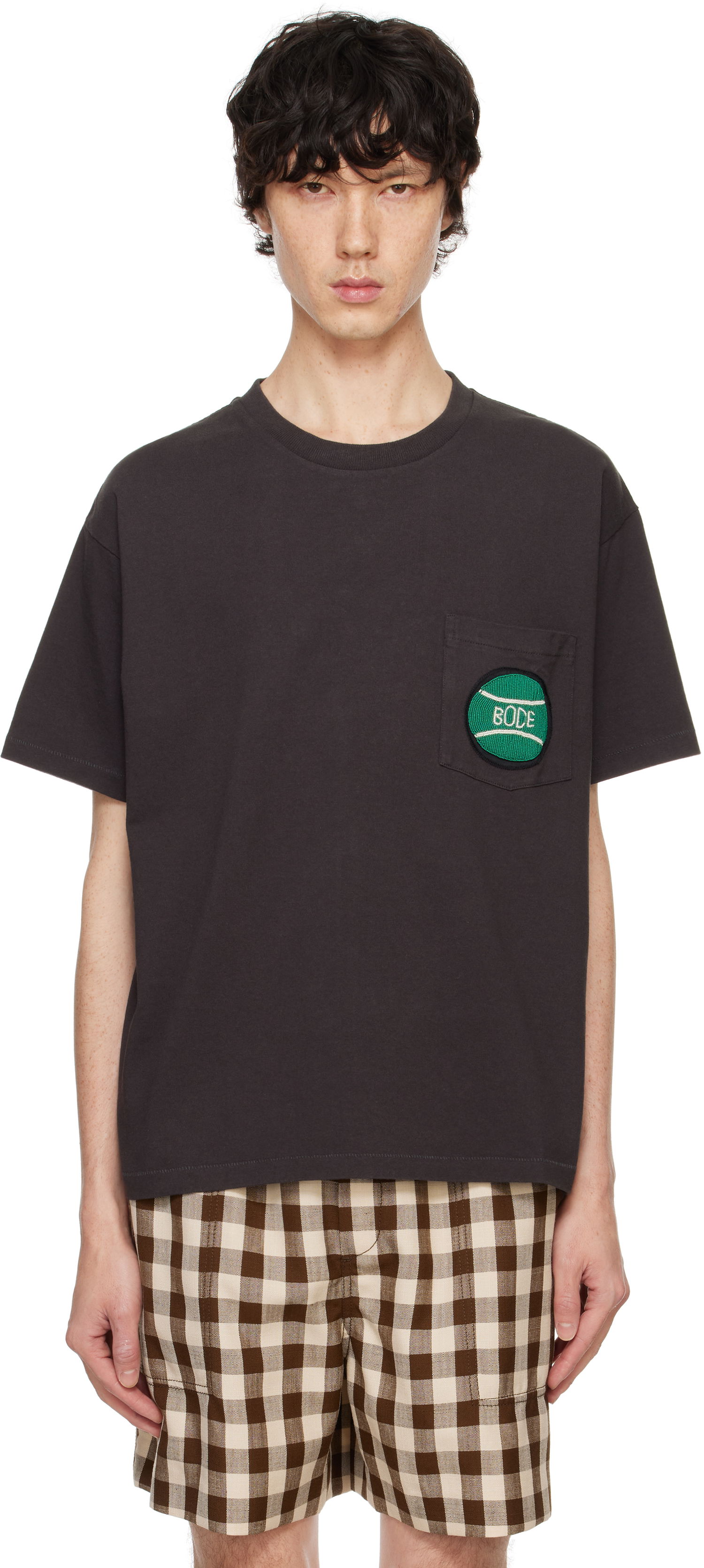 Tričko Bode Bode Game Point Pocket T-Shirt Šedá | MRF24CS056, 0