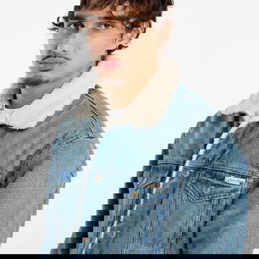 Bunda CALVIN KLEIN Jeans 90S Sherpa Trucker Jacket Blue Modrá | LV04RD737G 01J, 2