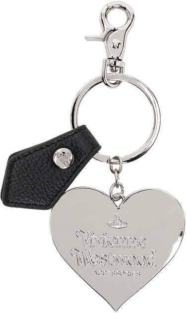 Kľúčenka Vivienne Westwood Mirror Heart Orb Keychain Čierna | 8203010XU-OM0009-, 1