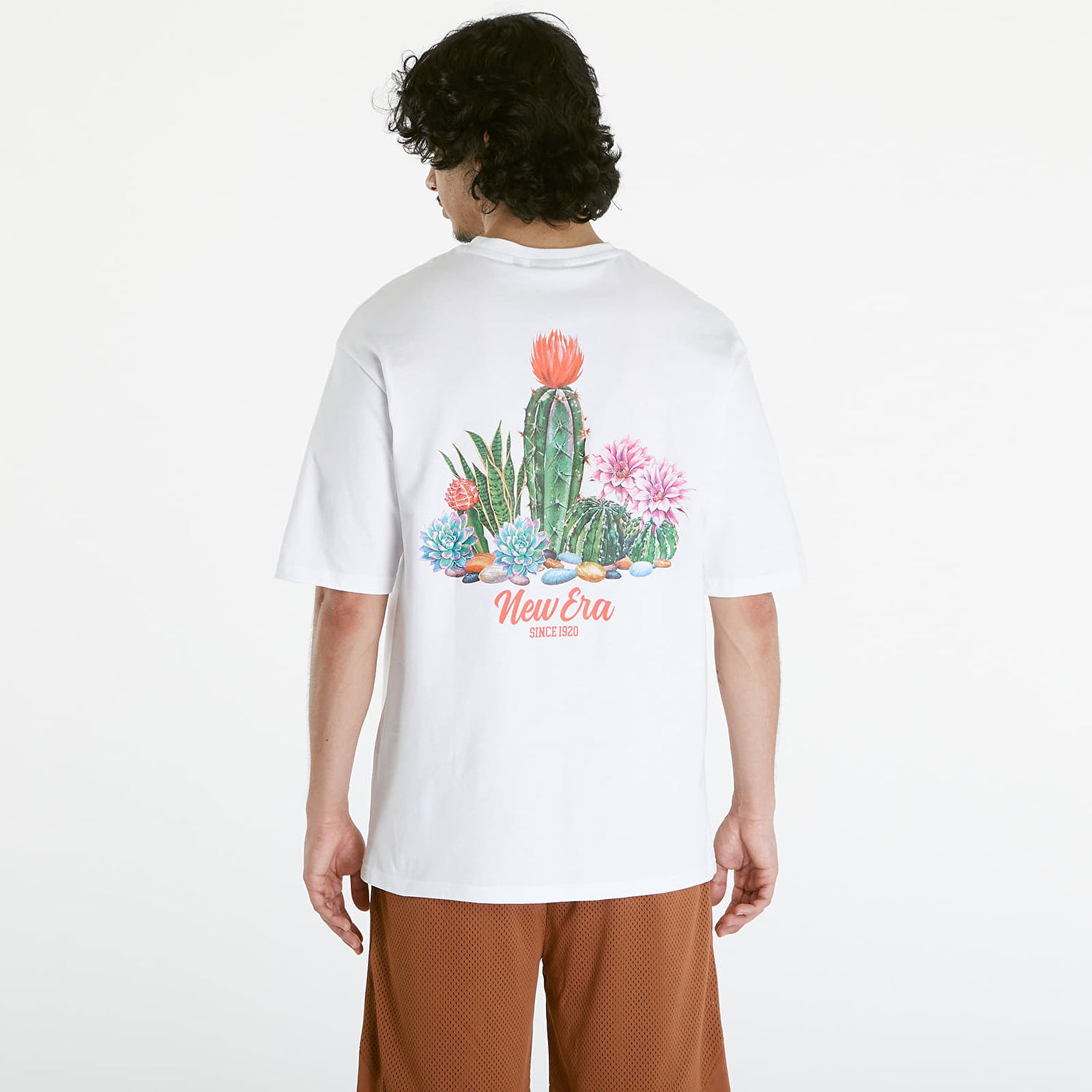 Tričko New Era Cactus Graphic OS Tee UNISEX White/ Lvr Biela | 60435398, 1