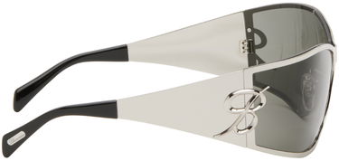 Slnečné okuliare Blumarine Metal Wraparound Sunglasses Šedá | P444W268A, 1