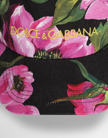 Šiltovka Dolce & Gabbana Dolce & Gabbana Peony Print Baseball Cap Čierna | FH667ZFSFN9HN5KR, 2