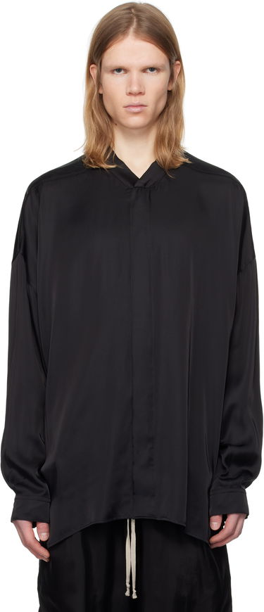 Košeľa Rick Owens Rick Owens Oversized Snap Collar Shirt Čierna | RU01E5293 SCH, 0