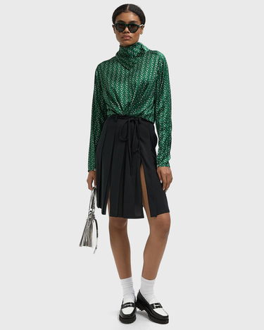 Sukňa Lacoste Pleated Mini Skirt with Tie Belt Čierna | JF3644-GJP, 2