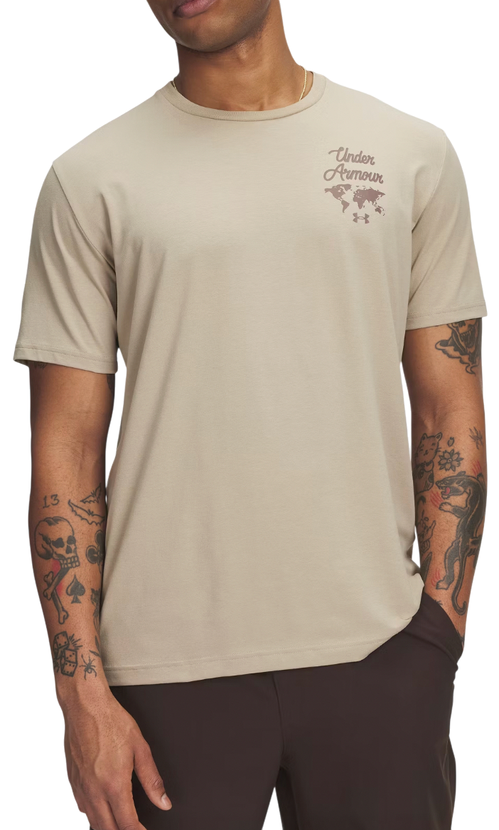 Tričko Under Armour Sports Wordmark T-Shirt Béžová | 6004143-299