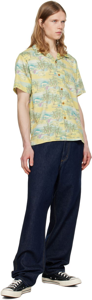 Košeľa Nudie Jeans Nudie Jeans Arvid Pearls Print Shirt Žltá | 140878, 3