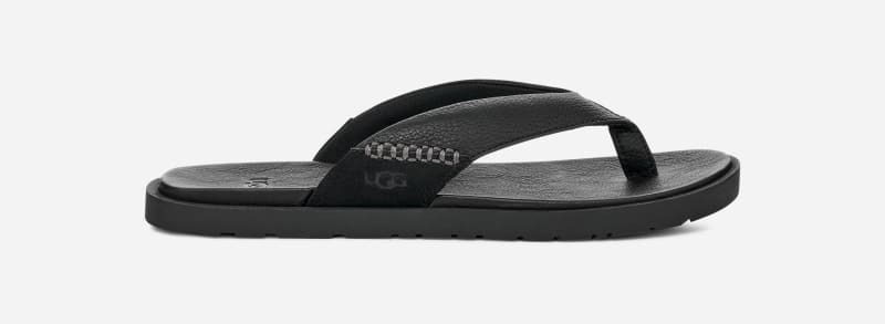 Tenisky a topánky UGG Seaside II Leather Flip-Flops Čierna | 1166610-BLK, 0