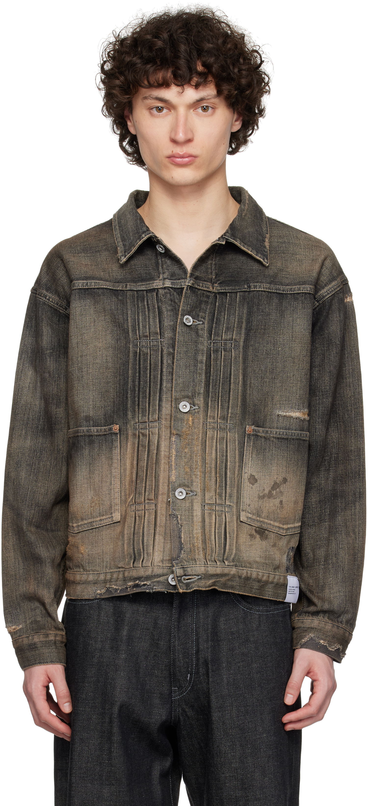 Bunda Neighborhood Neighborhood Savage Type-1 Denim Jacket Šedá | 251XBNH-JKM01, 0