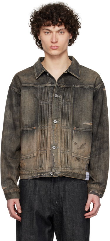 Bunda Neighborhood Neighborhood Savage Type-1 Denim Jacket Šedá | 251XBNH-JKM01, 0