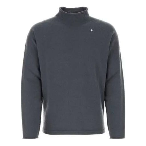 Sveter Stone Island Stone Island Wool-Blend Turtleneck Jumper Šedá | 7915549GA-V0062