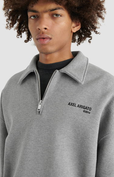 Mikina AXEL ARIGATO Remi Half-Zip Sweater Šedá | A2218001, 6
