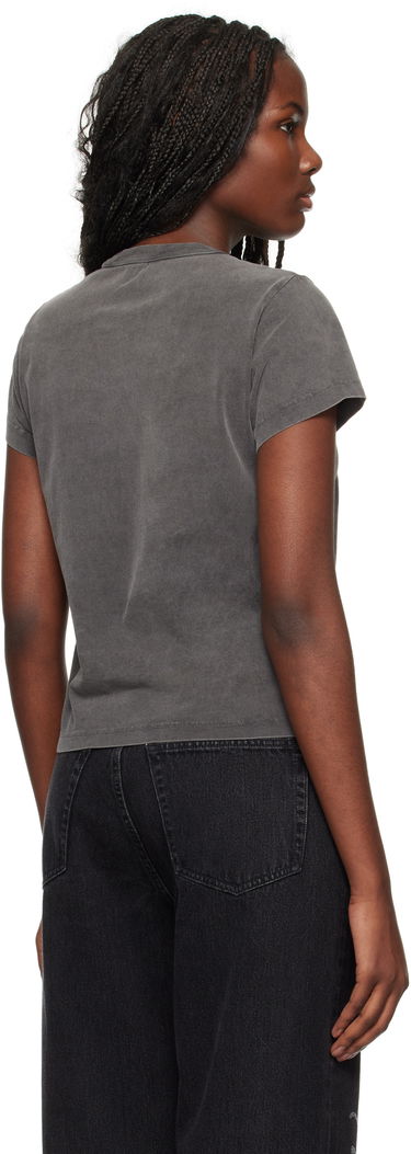 Tričko Alexander Wang Blade Logo Embossed T-Shirt Šedá | 4CC4241514, 2