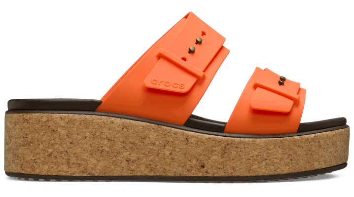 Tenisky a topánky Crocs Brooklyn Cork Buckle Sandals Oranžová | 211252-2BV, 0