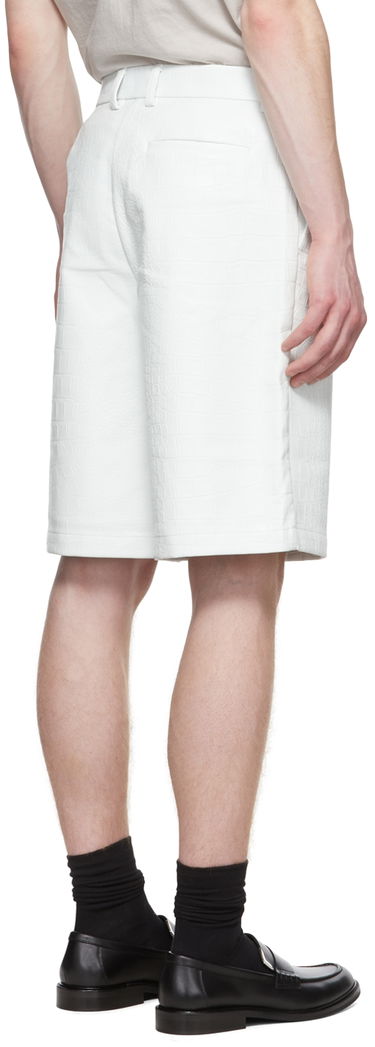 Šortky Han Kjøbenhavn Kjobenhavn Faux-Leather Shorts Biela | M-131180, 2