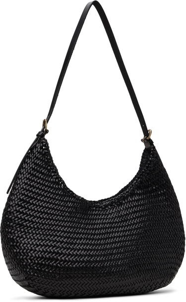 Taška cez rameno Dragon Diffusion Dragon Diffusion Luna Piena Woven Shoulder Bag Čierna | 8022, 2