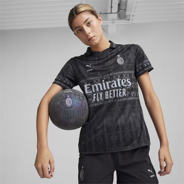 Dres Puma AC Milan x Pleasures Jersey Womens Čierna | 776065-01, 2