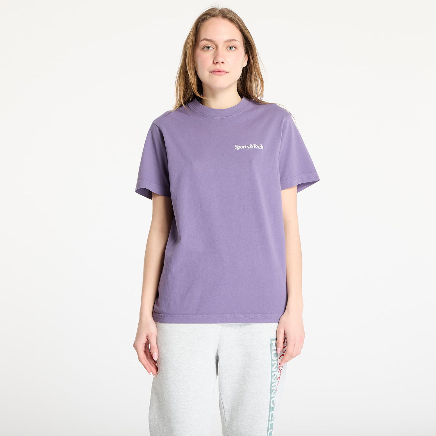 Tričko Sporty & Rich Sporty & Rich Health Is Wealth T-Shirt Fialová | TO043514300PU09, 1