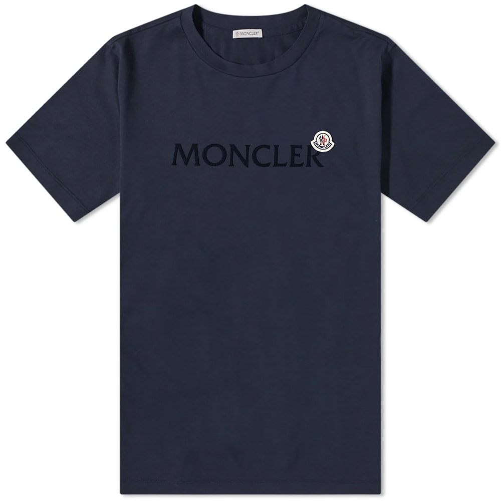 Tričko Moncler Logo Badge Tee Navy | 8C000-64-8390T-778, 0