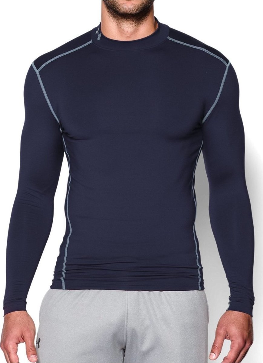Tričko Under Armour Under Armour UA CG Armour Mock Long Sleeve Navy | 1265648-410, 0