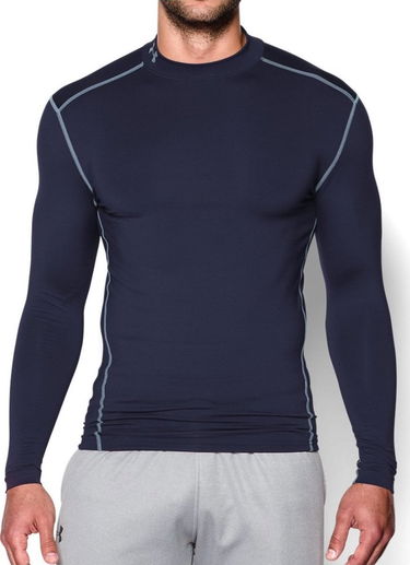Tričko Under Armour Under Armour UA CG Armour Mock Long Sleeve Navy | 1265648-410, 0
