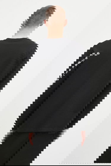 Tričko AAPE by A Bathing Ape AAPE Now Long Sleeve T-Shirt Čierna | AAPLTM1607XXN, 2