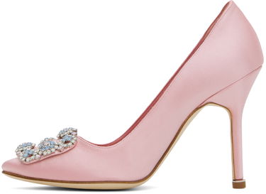 Doplnky Manolo Blahnik Manolo Blahnik Hangisi 105 Satin Pumps Ružová | 423-1755, 2