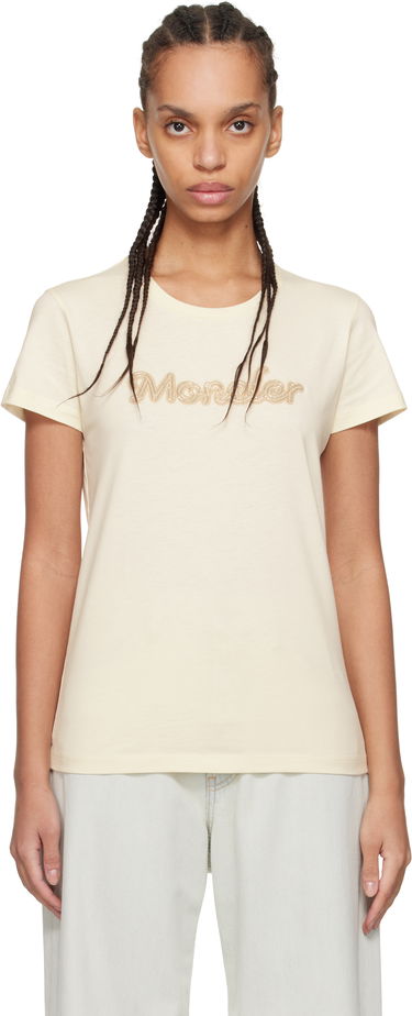 Tričko Moncler Moncler Logo S/S T-Shirt Béžová | K10938C0000989AUO, 0