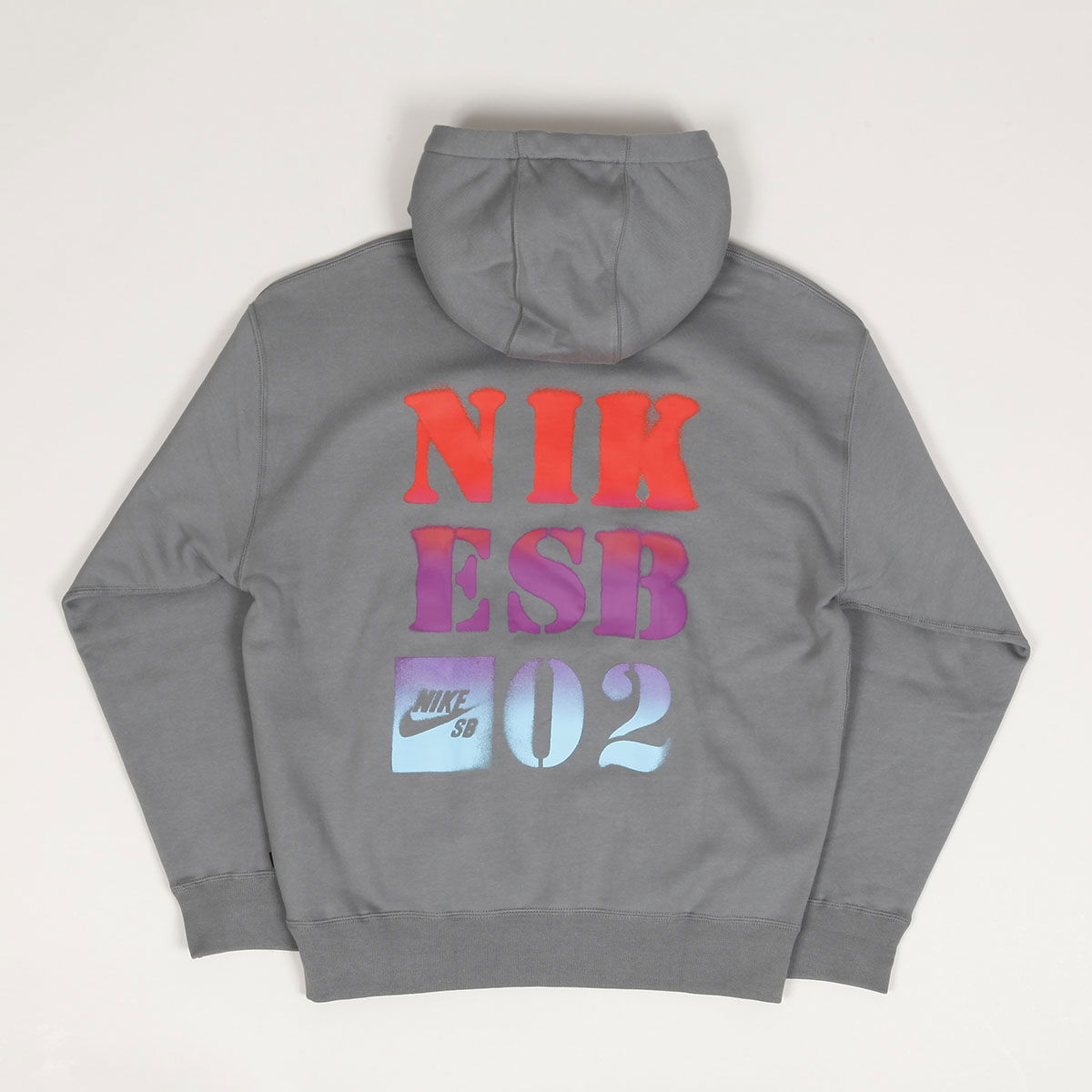 Mikina Nike SB Stencil Hoodie Smoke Šedá | FQ2194-084, 1