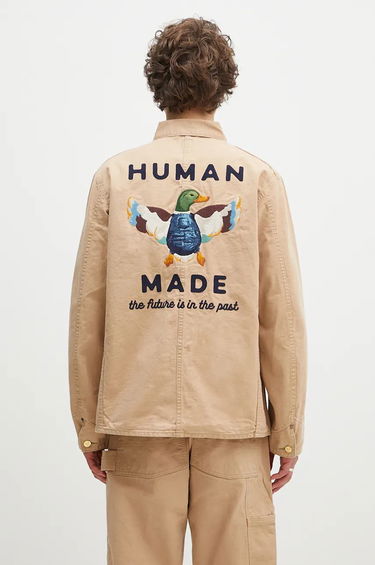 Bunda Human Made Washed Duck Coverall Jacket Béžová | HM28JK013, 2