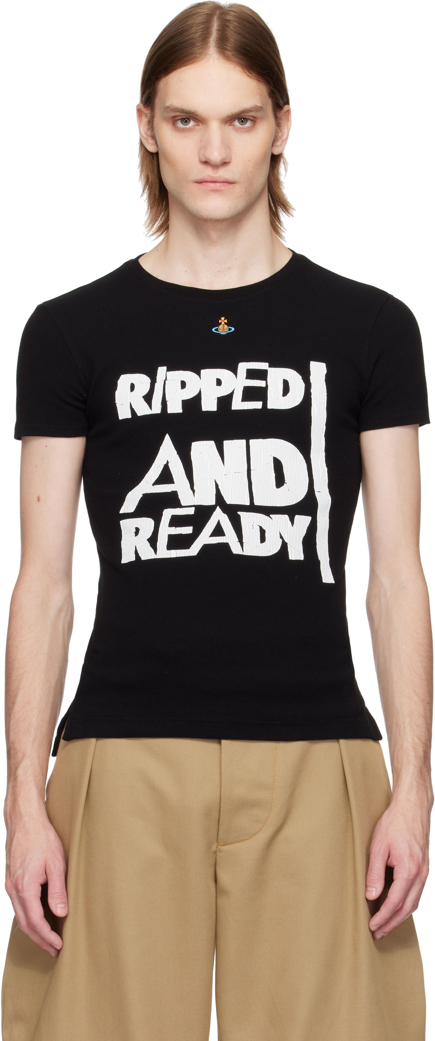 Tričko Vivienne Westwood Vivienne Westwood 'Ripped & Ready' T-Shirt Čierna | 3G01003I-J009C-, 0