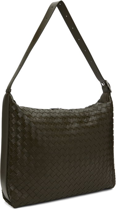 Cestovná taška Bottega Veneta Bottega Veneta Woven Leather Traveller Bag Zelené | 806974 V4TD1 3386, 2