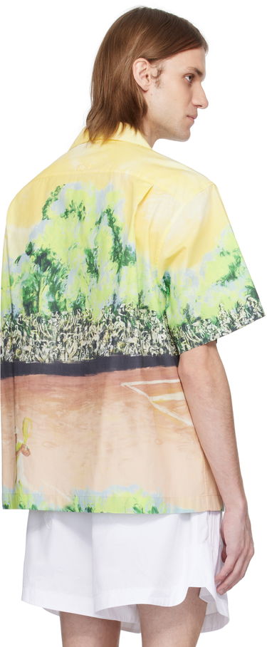 Košeľa Lacoste Lacoste Relaxed Fit Graphic Print Shirt Žltá | CH7469, 2
