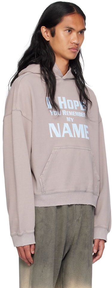Mikina We11done Lettering Hoodie Fialová | WD-TH2-24-813-U-LP, 1