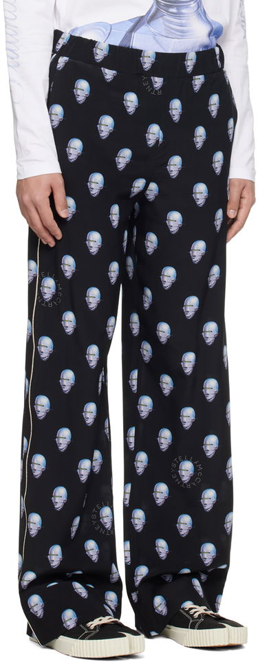 Nohavice Stella McCartney Stella McCartney Robot Print Trousers Čierna | 6400843DS215, 1
