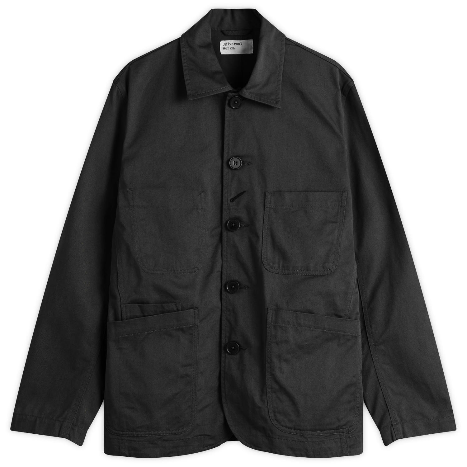 Bunda Universal Works Bakers Jacket, Size Large Čierna | 00102-BLK, 1