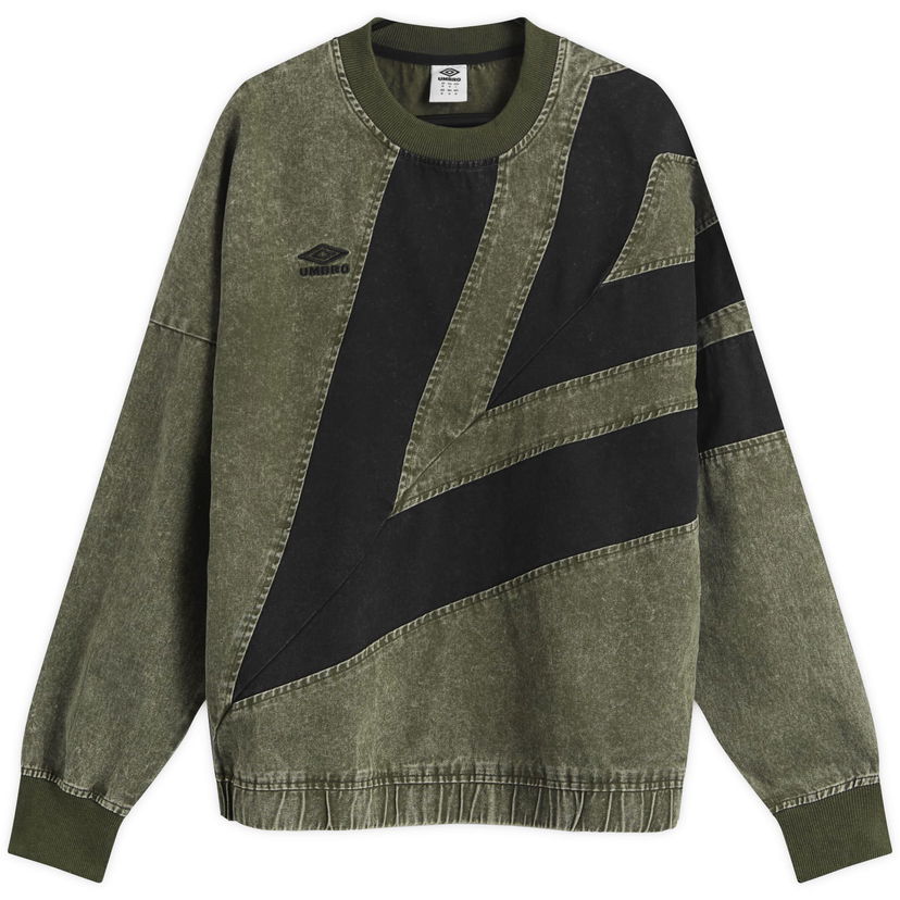 Mikina Umbro Washed Diamond Drill Sweatshirt Zelené | 66640U-NC5