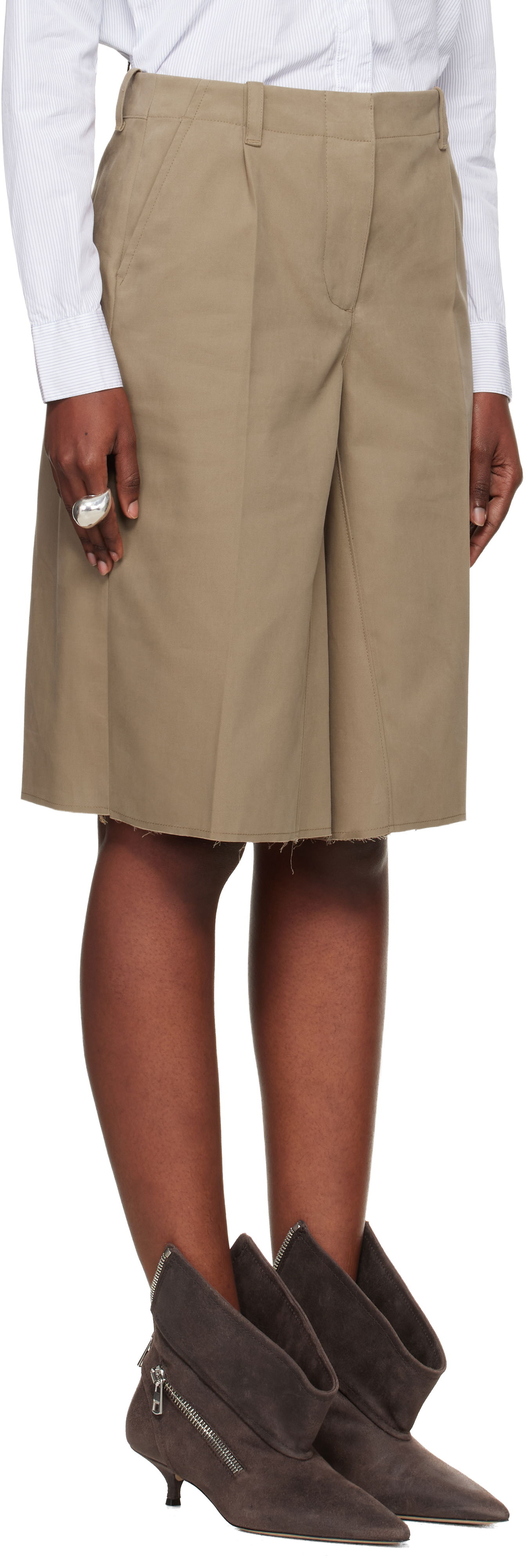 Šortky OUR LEGACY Jumbo Shorts Béžová | W4254JS, 1