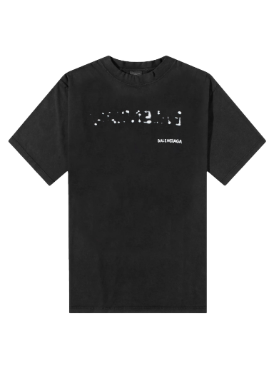 Tričko Balenciaga Bleed Logo Čierna | 641675-TOVO5-1070