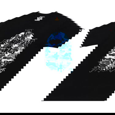 Tričko BAPE ABC Camo Japanese Letters Tee Čierna | 1I80 110 050 BLACK BLUE, 1