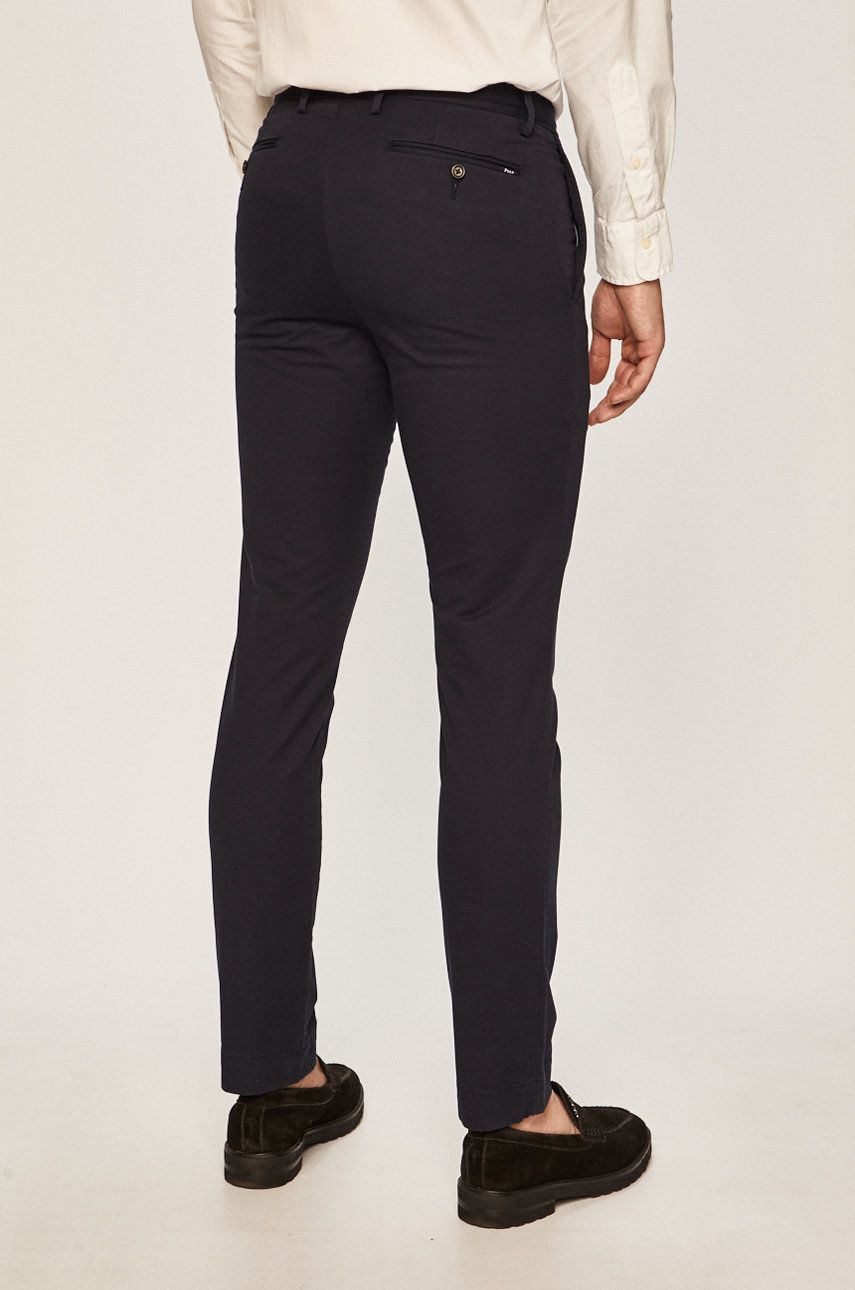 Nohavice Polo by Ralph Lauren Slim Fit Pants Čierna | 710644988002, 1