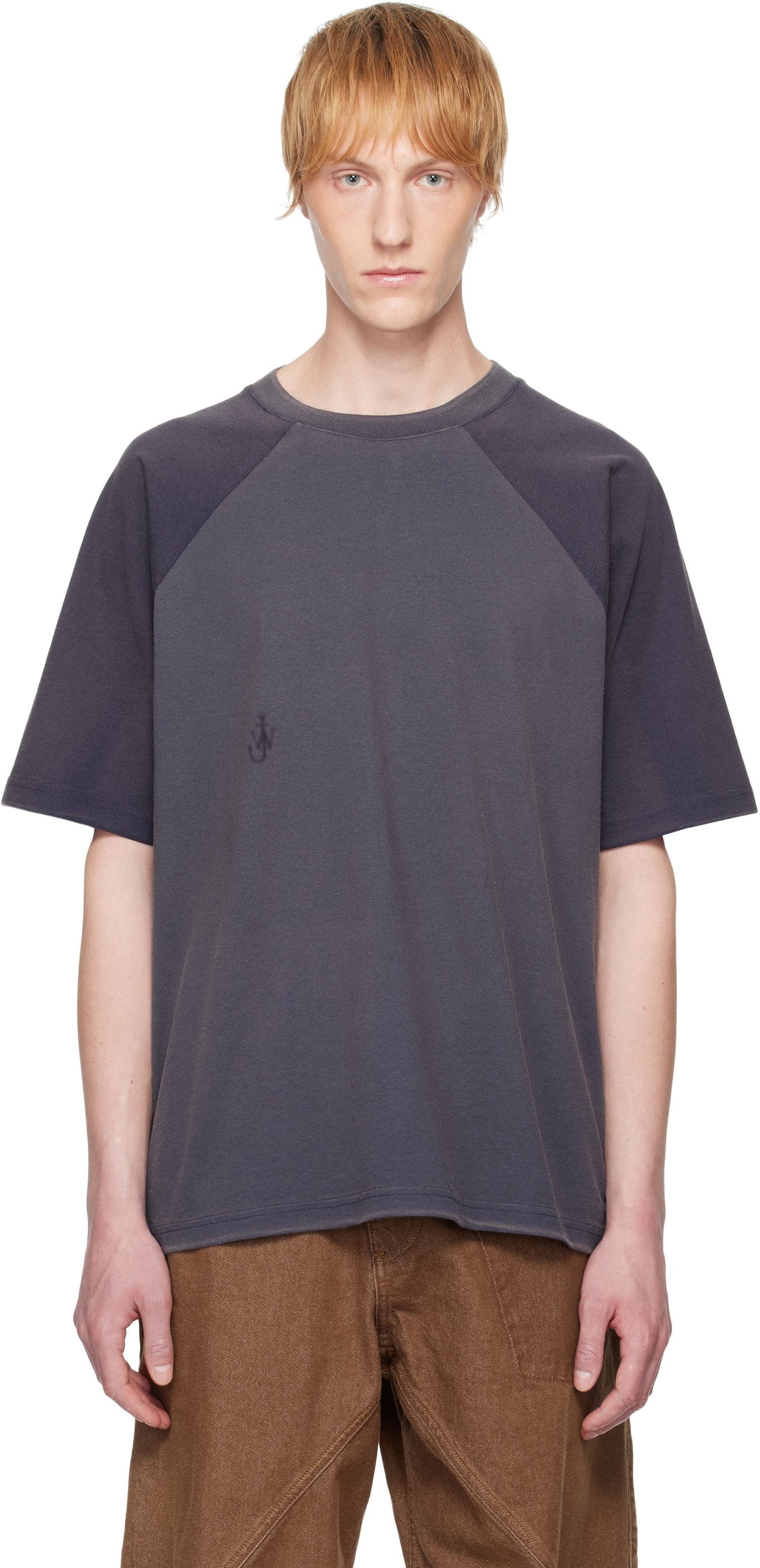 Tričko JW Anderson JW Anderson Garment Dye Oversized T-Shirt Šedá | JT0289-PG1800, 0