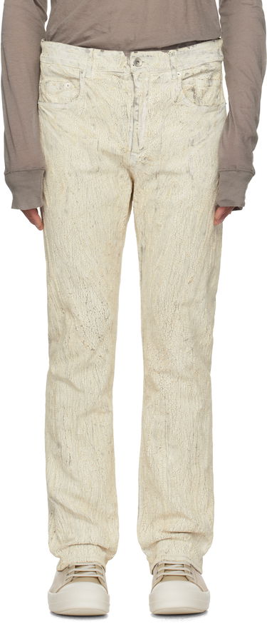 Džínsy Rick Owens Rick Owens Hollywood Headon Utility Jeans Biela | RR01E5308 SMMC, 0