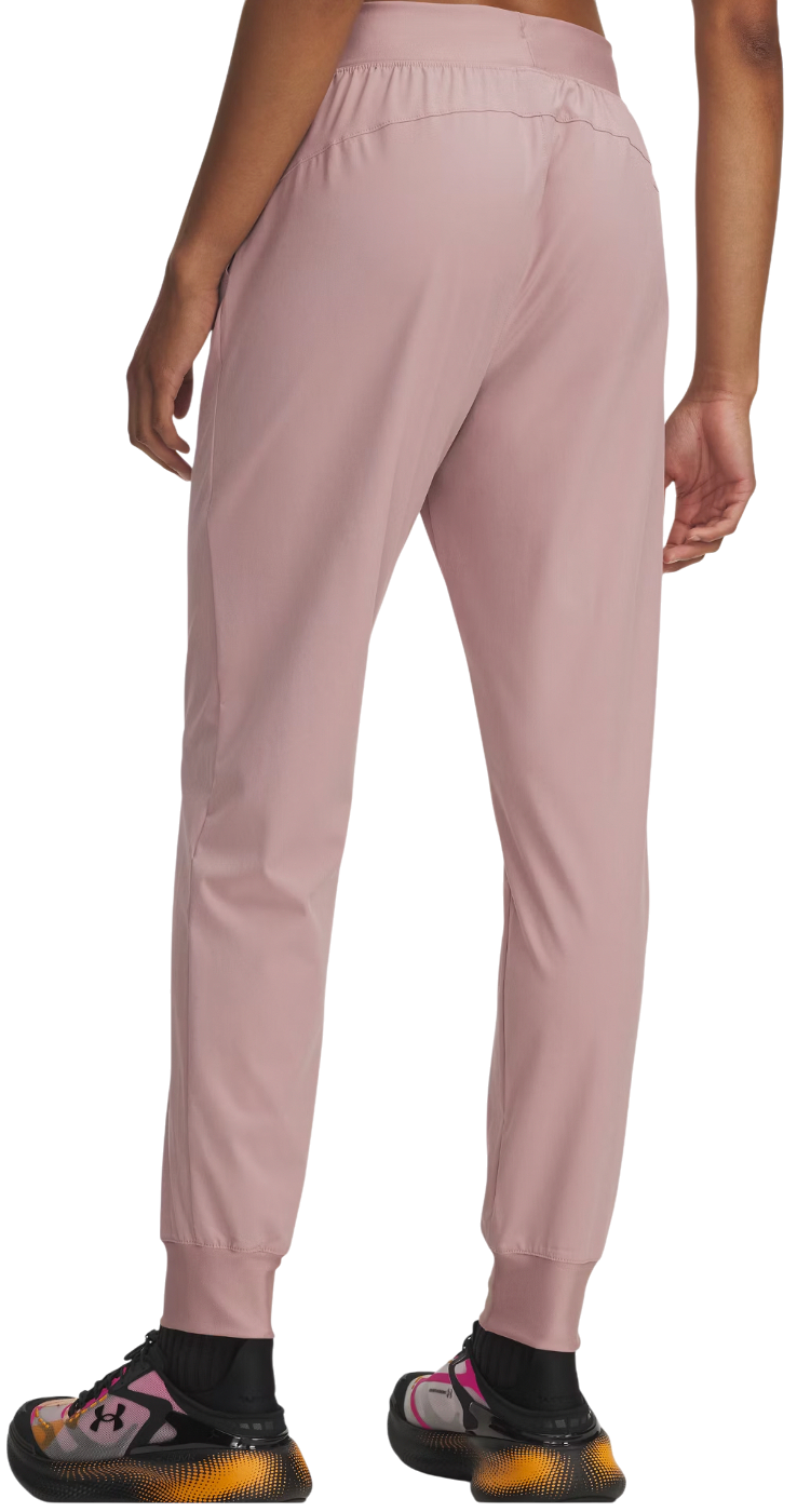 Nohavice Under Armour Rival Hi Rise Woven Pant Ružová | 1382727-673, 1