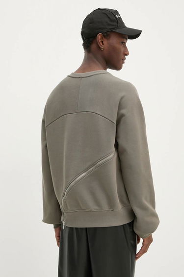 Mikina HELIOT EMIL Zipper Detail Sweatshirt Zelené | HE.M.08.054.DG23, 5