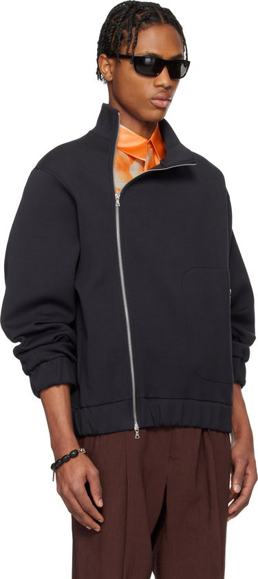 Mikina Dries Van Noten Dries Van Noten Zip Cotton Sweatshirt Čierna | 251-021135-1622, 1