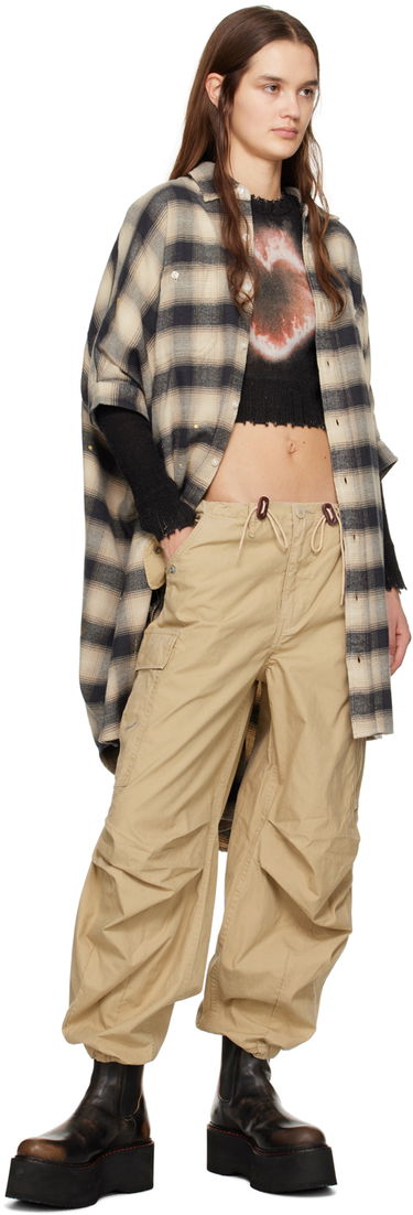 Cargo nohavice R13 R13 Balloon Army Trousers Béžová | R13WR241-R322B, 3