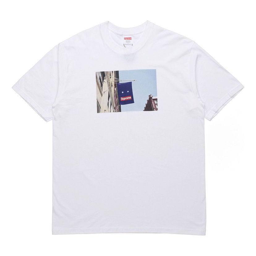 Tričko Supreme Short Sleeve Banner Graphic T-Shirt Biela | SUP-FW19-226