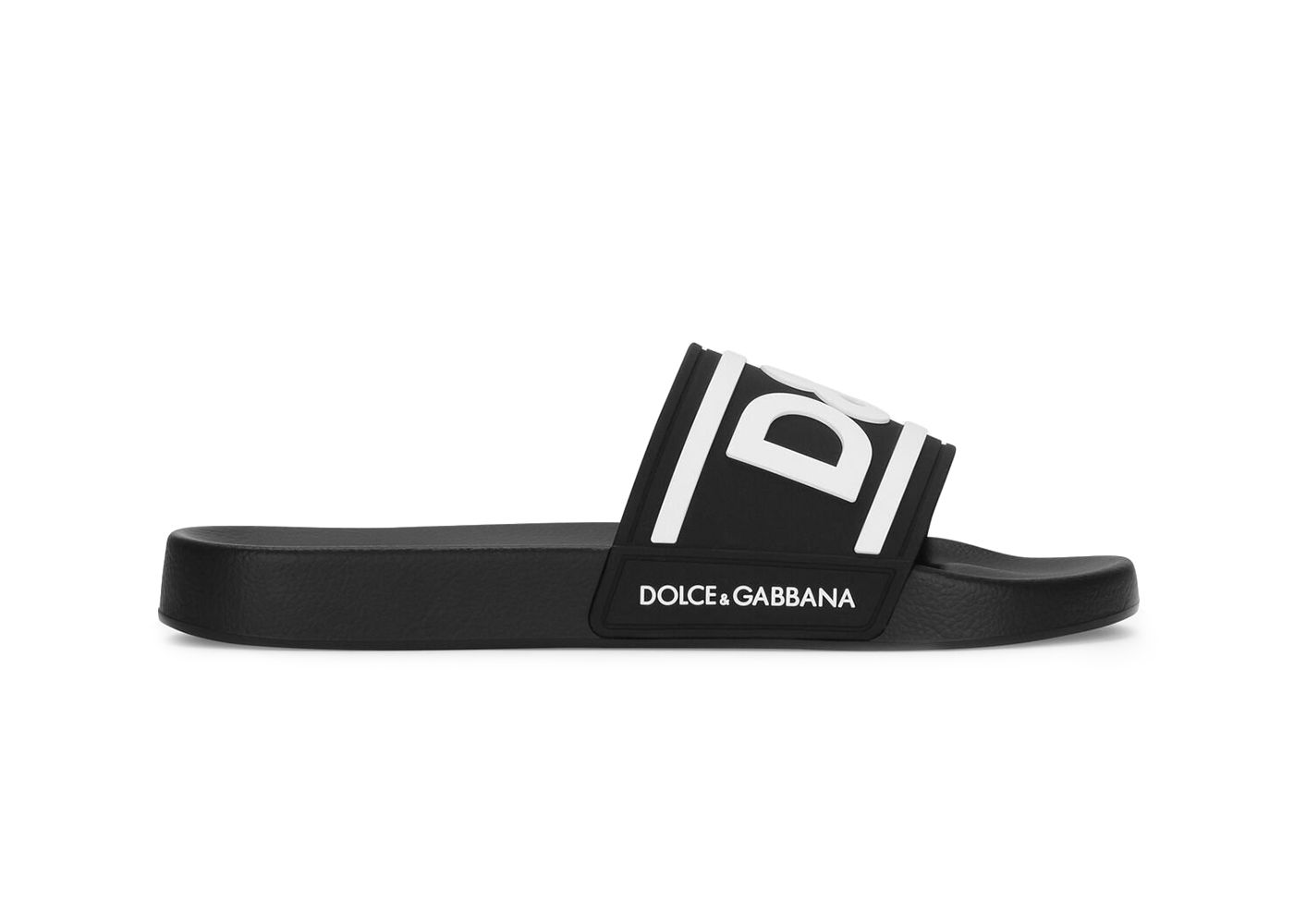 Tenisky a topánky Dolce & Gabbana Beachwear Sliders DG Logo Black White Čierna | CS2072AQ85889690, 0