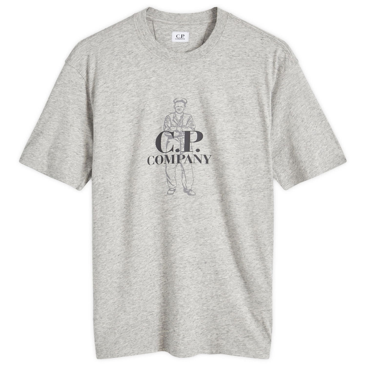 Tričko C.P. Company British Sailor T-Shirt Šedá | 17CMTS063A-005100W-M94, 0