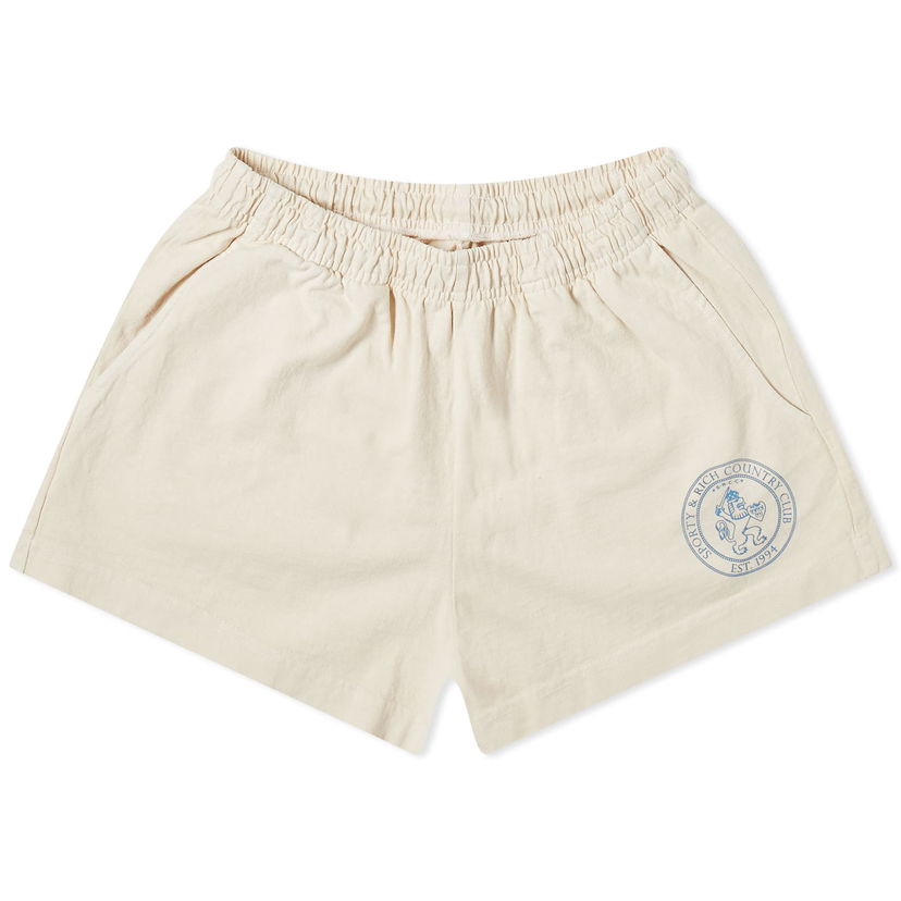 Šortky Sporty & Rich Lion Crest Disco Shorts Béžová | SH872CR